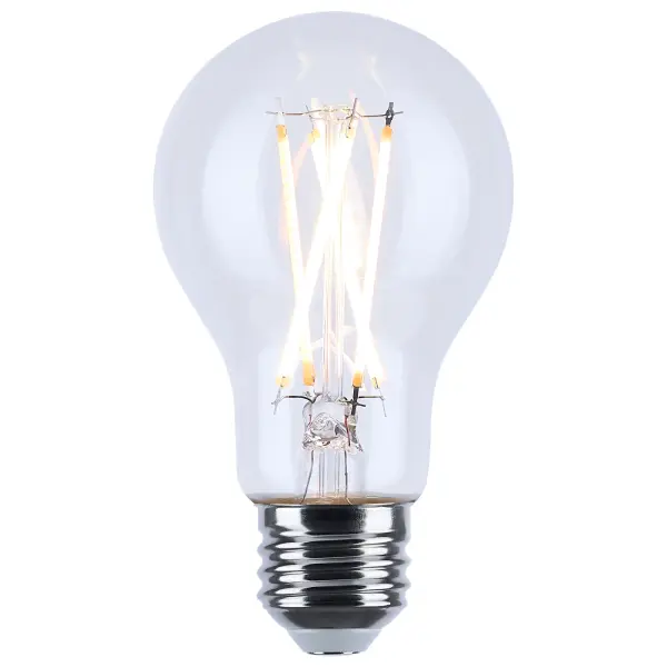 8 Watt LED A19 - 3000K-2000K Warm Dimming - Medium Base - Clear Finish - Image 2
