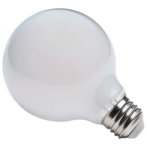 8 Watt LED G25 - 3000K-2000K Warm Dimming - Medium Base - White Finish - Image 3