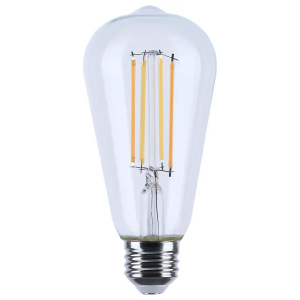 SATCO NUVO's new Dim to Warm filament lamps emulate the glow of traditional incandescent dimming, shifting smoothly from 3000K to a warm 2000K as they dim. This natural transition enhances comfort and ambiance, ideal for residential, hospitality, and decorative settings. Available in a range of shapes-including A19, G25, G40, ST19, B11, G15.5, and A15-with clear, frosted, or white glass finishes, the line includes both E26 and E12 base options. These 120V lamps deliver 450 or 800 lumens at just 4.5W or 8W, feature 360 degrees of illumination, 90 CRI for vivid color, and are rated for wet locations.