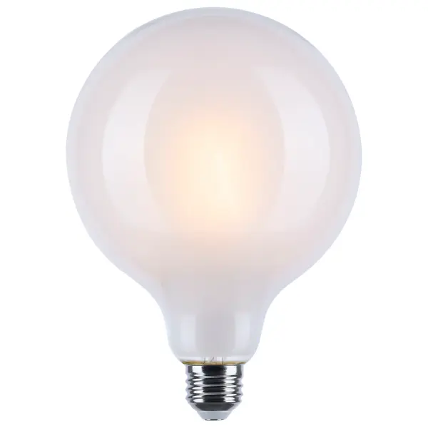 SATCO NUVO's new Dim to Warm filament lamps emulate the glow of traditional incandescent dimming, shifting smoothly from 3000K to a warm 2000K as they dim. This natural transition enhances comfort and ambiance, ideal for residential, hospitality, and decorative settings. Available in a range of shapes-including A19, G25, G40, ST19, B11, G15.5, and A15-with clear, frosted, or white glass finishes, the line includes both E26 and E12 base options. These 120V lamps deliver 450 or 800 lumens at just 4.5W or 8W, feature 360 degrees of illumination, 90 CRI for vivid color, and are rated for wet locations. - alternate view