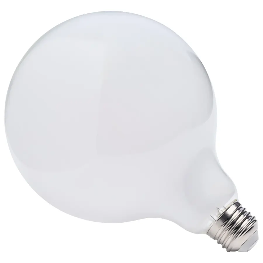 8 Watt LED G40 - 3000K-2000K Warm Dimming - Medium Base - White Finish - Image 3