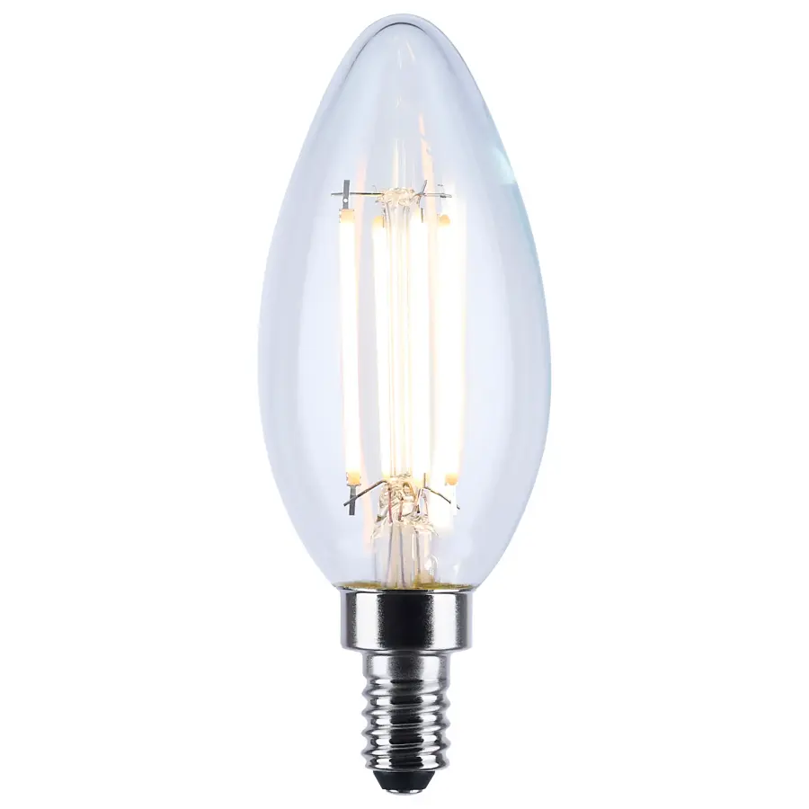 4.5 Watt LED B11 - 3000K-2000K Warm Dimming - Candelabra Base - Clear Finish - Image 2
