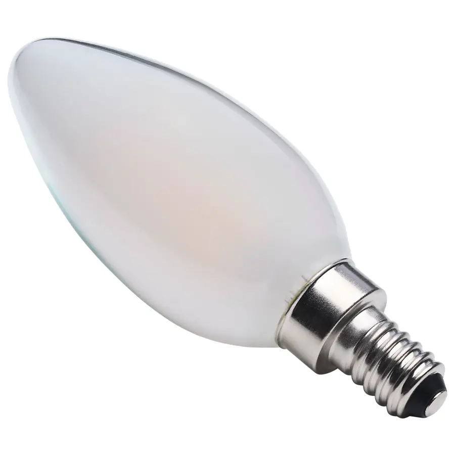 4.5 Watt LED B11 - 3000K-2000K Warm Dimming - Candelabra Base - Frost Finish - Image 3