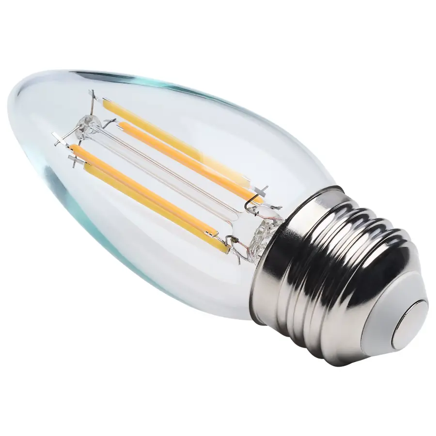 4.5 Watt LED B11 - 3000K-2000K Warm Dimming - Medium Base - Clear Finish - Image 3