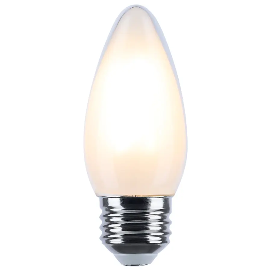 4.5 Watt LED B11 - 3000K-2000K Warm Dimming - Medium Base - Frost Finish - Image 2