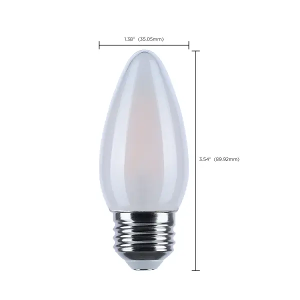 4.5 Watt LED B11 - 3000K-2000K Warm Dimming - Medium Base - Frost Finish - Image 11