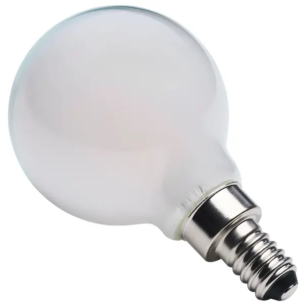 4.5 Watt LED G16.5 - 3000K-2000K Warm Dimming - Candelabra Base - White Finish - Image 3