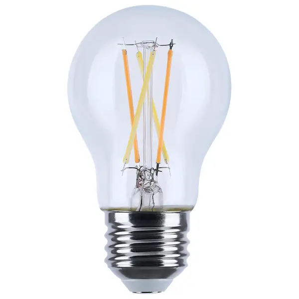 SATCO NUVO's new Dim to Warm filament lamps emulate the glow of traditional incandescent dimming, shifting smoothly from 3000K to a warm 2000K as they dim. This natural transition enhances comfort and ambiance, ideal for residential, hospitality, and decorative settings. Available in a range of shapes-including A19, G25, G40, ST19, B11, G15.5, and A15-with clear, frosted, or white glass finishes, the line includes both E26 and E12 base options. These 120V lamps deliver 450 or 800 lumens at just 4.5W or 8W, feature 360 degrees of illumination, 90 CRI for vivid color, and are rated for wet locations.