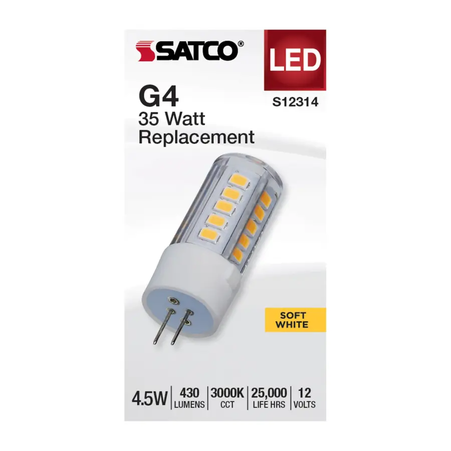 4.5 Watt T6 LED - Clear Finish - Bi Pin G4 Base - 3000K - 12 Volt - Image 2