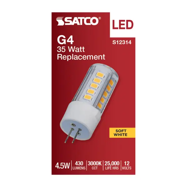 4.5 Watt T6 LED - Clear Finish - Bi Pin G4 Base - 3000K - 12 Volt - Image 3