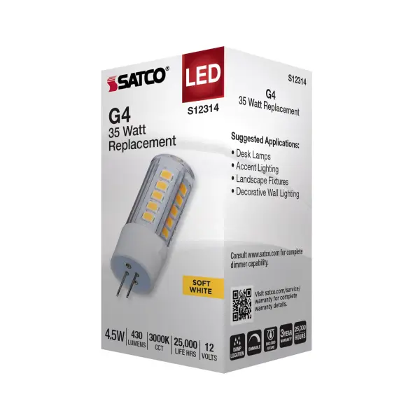 4.5 Watt T6 LED - Clear Finish - Bi Pin G4 Base - 3000K - 12 Volt - Image 6