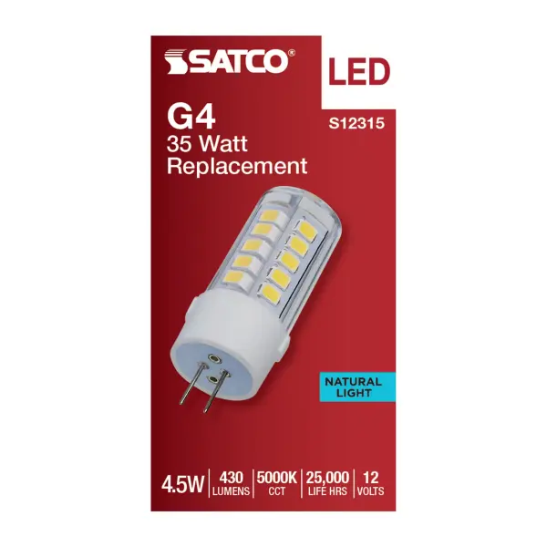 4.5 Watt T6 LED - Clear Finish - Bi Pin G4 Base - 5000K - 12 Volt - Image 3