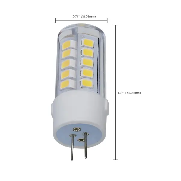 4.5 Watt T6 LED - Clear Finish - Bi Pin G4 Base - 5000K - 12 Volt - Image 8