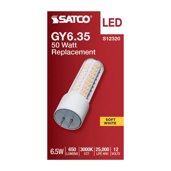 6.5 Watt T6 LED - Clear Finish - GY6.35 Base - 3000K - 12 Volt - Image 3