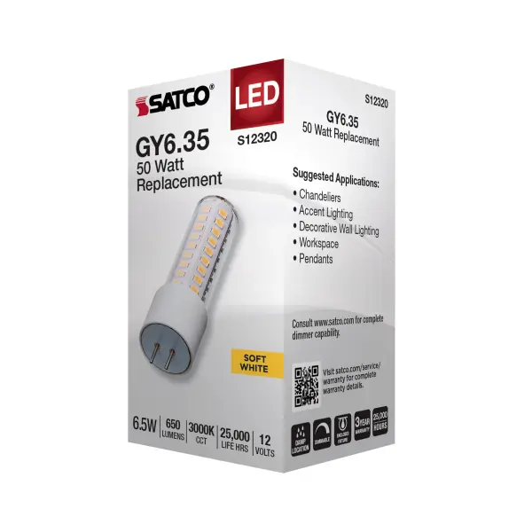 6.5 Watt T6 LED - Clear Finish - GY6.35 Base - 3000K - 12 Volt - Image 6