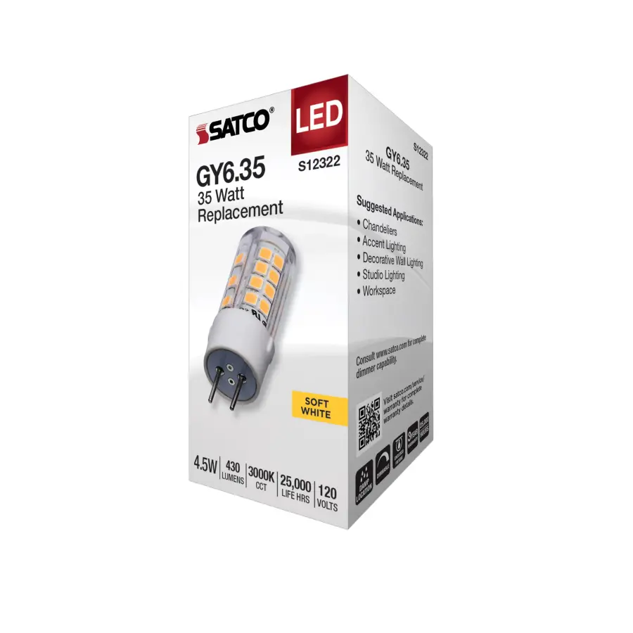 4.5 Watt T6 LED - Clear Finish - GY6.35 Base - 3000K - 120 Volt - Image 7