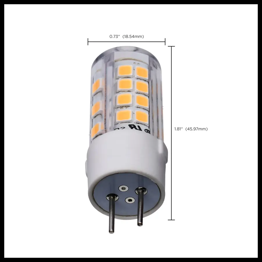 4.5 Watt T6 LED - Clear Finish - GY6.35 Base - 3000K - 120 Volt - Image 8