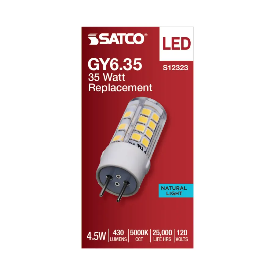 4.5 Watt T6 LED - Clear Finish - GY6.35 Base - 5000K - 120 Volt - Image 3