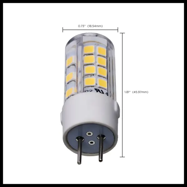 4.5 Watt T6 LED - Clear Finish - GY6.35 Base - 5000K - 120 Volt - Image 8