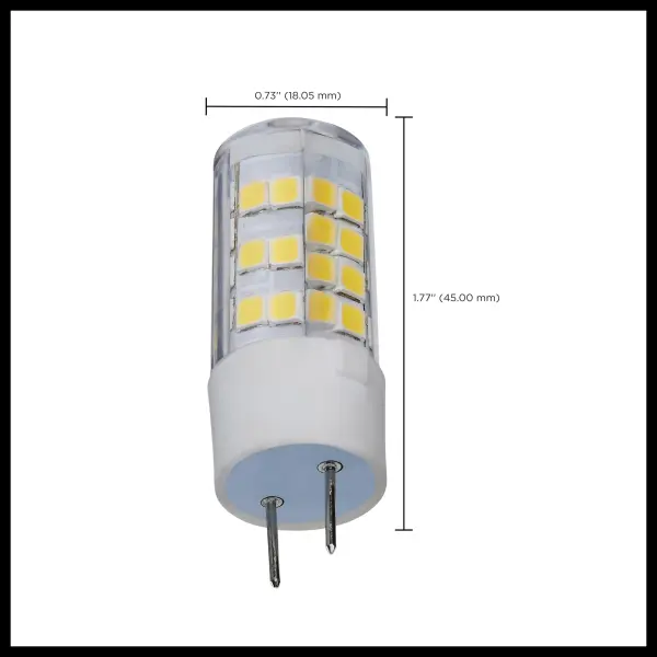 4.5 Watt T6 LED - Clear Finish - G8 Base - 5000K - 120 Volt - Image 8