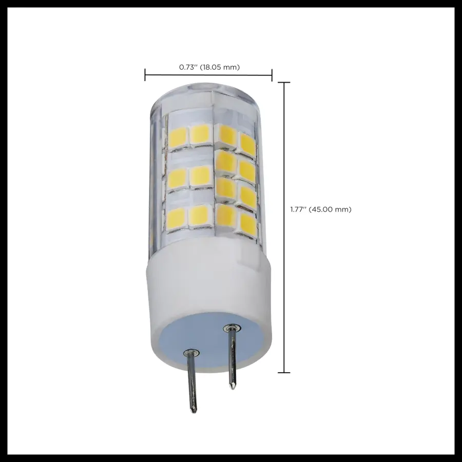 4.5 Watt T6 LED - Clear Finish - G8 Base - 5000K - 120 Volt - Image 8