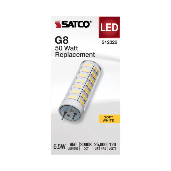 Transform your surroundings with SATCO NUVO's selection of GY6.35, G8, and G9 Halogen replacement lamps, engineered for optimal energy efficiency and affordability. Offering a range of shapes, bases, CCT's, and finishes, these lamps utilize cutting-edge LED technology for substantial long-term savings. Emitting a 300-degree omni-directional light, these lamps are ideal for accentuating various settings including chandeliers, display lighting, landscapes, and displays. Explore our diverse selection to find the perfect lighting solution to deliver brilliantly focused light, tailored to meet your requirements. - alternate view