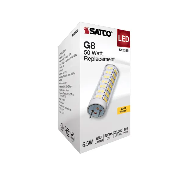 6.5 Watt T6 LED - Clear Finish - G8 Base - 3000K - 120 Volt - Image 6