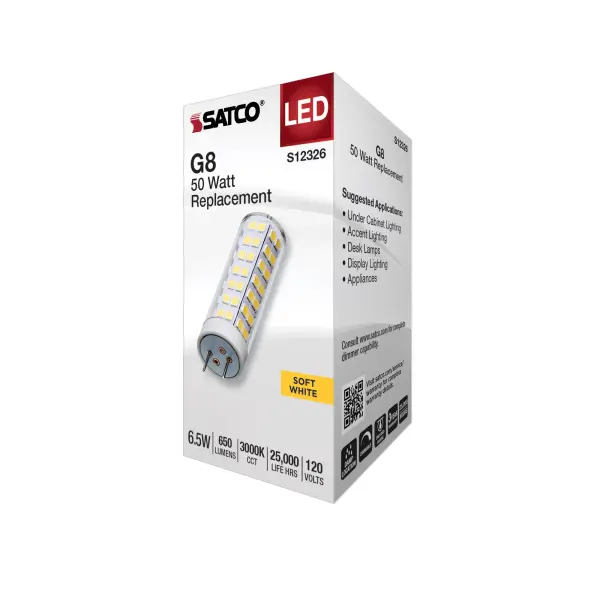 6.5 Watt T6 LED - Clear Finish - G8 Base - 3000K - 120 Volt - Image 7