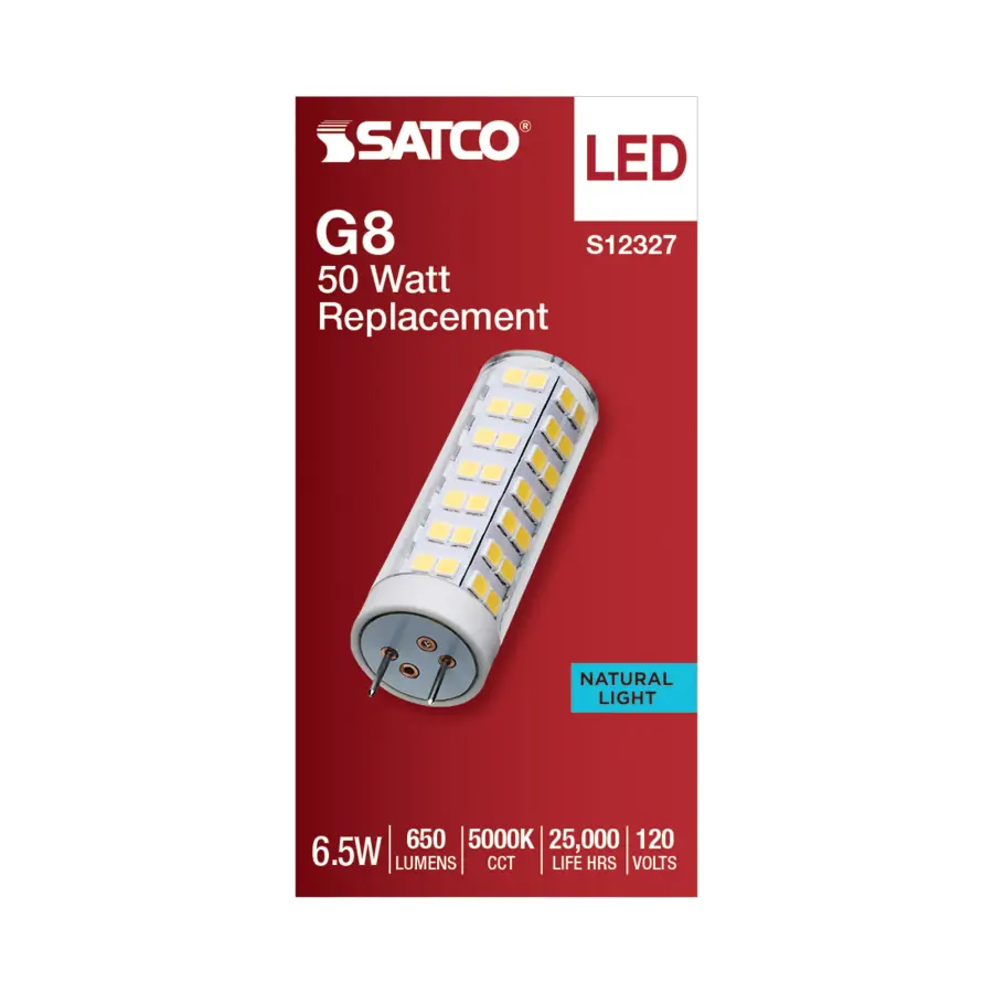 6.5 Watt T6 LED - Clear Finish - G8 Base - 5000K - 120 Volt - Image 3
