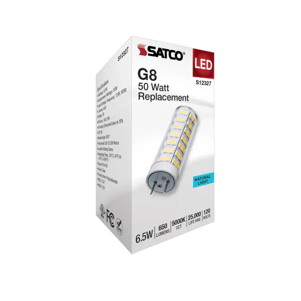 6.5 Watt T6 LED - Clear Finish - G8 Base - 5000K - 120 Volt - Image 6