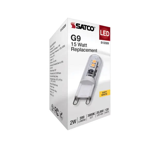 2 Watt T4 LED - Clear Finish - G9 Base - 3000K - 120 Volt - Image 6