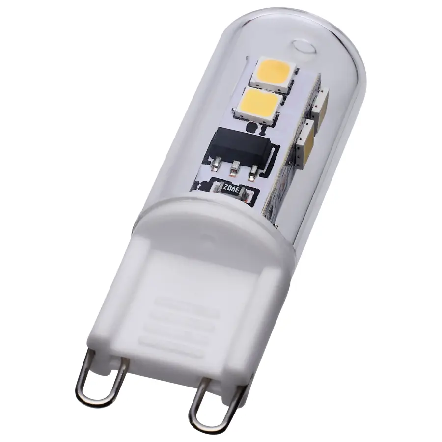 2 Watt T4 LED - Clear Finish - G9 Base - 5000K - 120 Volt - Image 1