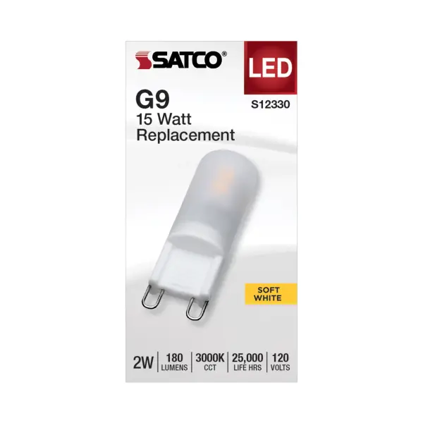 Transform your surroundings with SATCO NUVO's selection of GY6.35, G8, and G9 Halogen replacement lamps, engineered for optimal energy efficiency and affordability. Offering a range of shapes, bases, CCT's, and finishes, these lamps utilize cutting-edge LED technology for substantial long-term savings. Emitting a 300-degree omni-directional light, these lamps are ideal for accentuating various settings including chandeliers, display lighting, landscapes, and displays. Explore our diverse selection to find the perfect lighting solution to deliver brilliantly focused light, tailored to meet your requirements. - alternate view