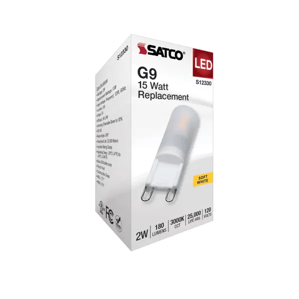 2 Watt T4 LED - Frost Finish - G9 Base - 3000K - 120 Volt - Image 6