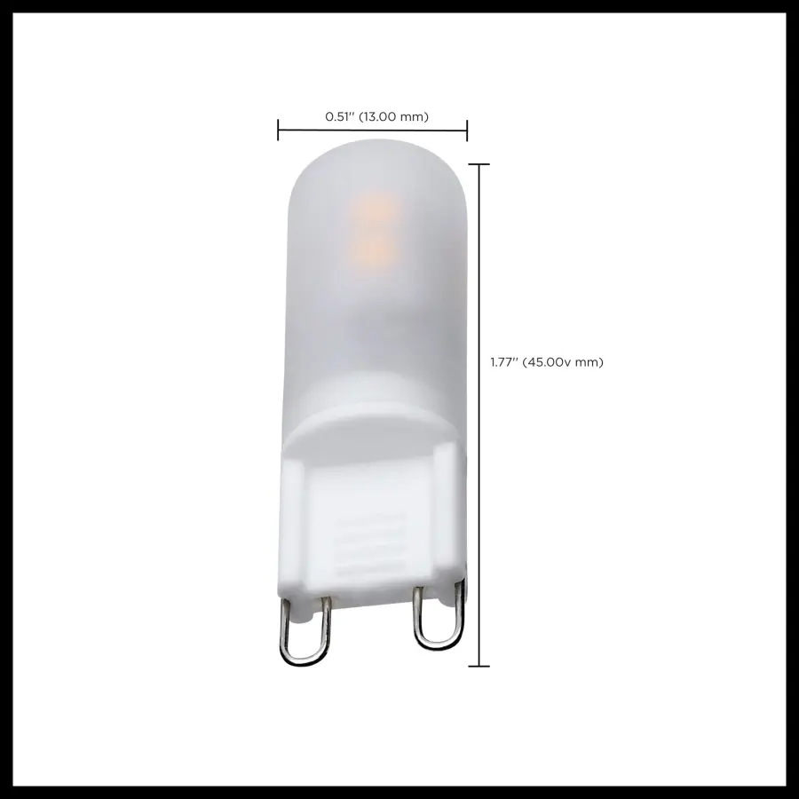2 Watt T4 LED - Frost Finish - G9 Base - 3000K - 120 Volt - Image 8