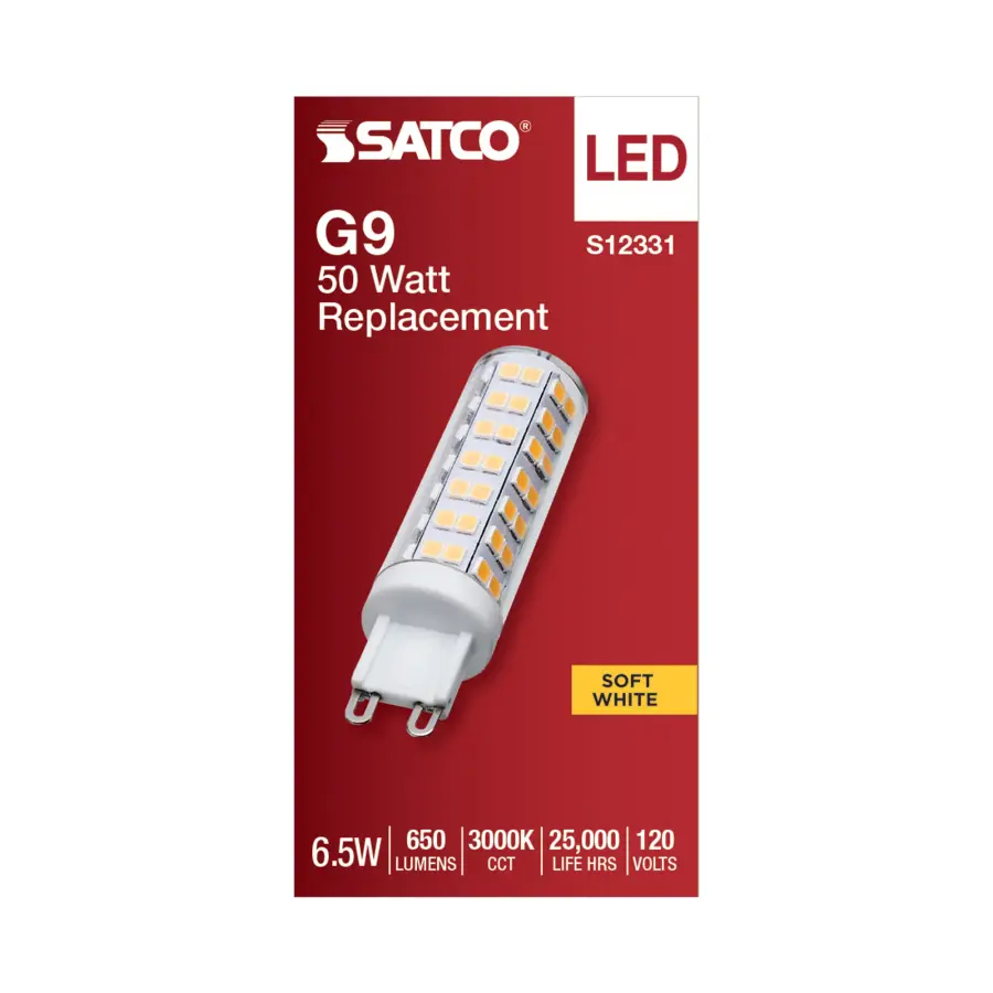 6.5 Watt T6 LED - Clear Finish - G9 Base - 3000K - 120 Volt - Image 3