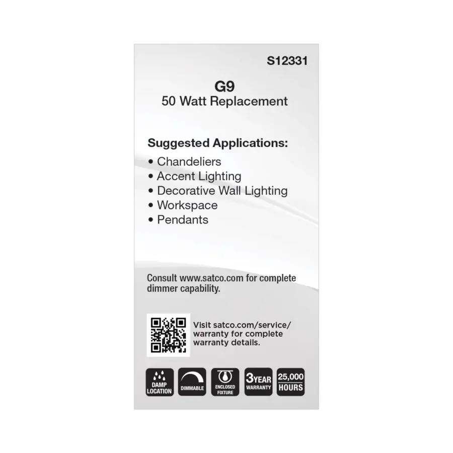 6.5 Watt T6 LED - Clear Finish - G9 Base - 3000K - 120 Volt - Image 4
