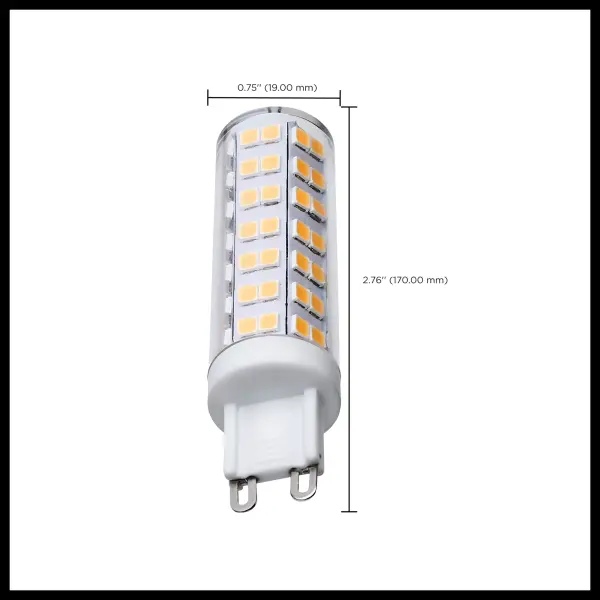 6.5 Watt T6 LED - Clear Finish - G9 Base - 3000K - 120 Volt - Image 8