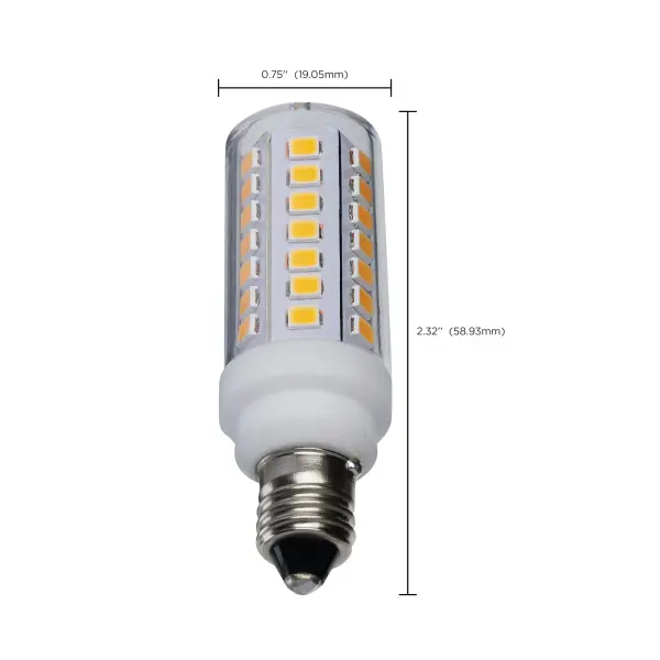 5 Watt T6 LED - Clear Finish - E11 Base - 3000K - 120 Volt - Image 8