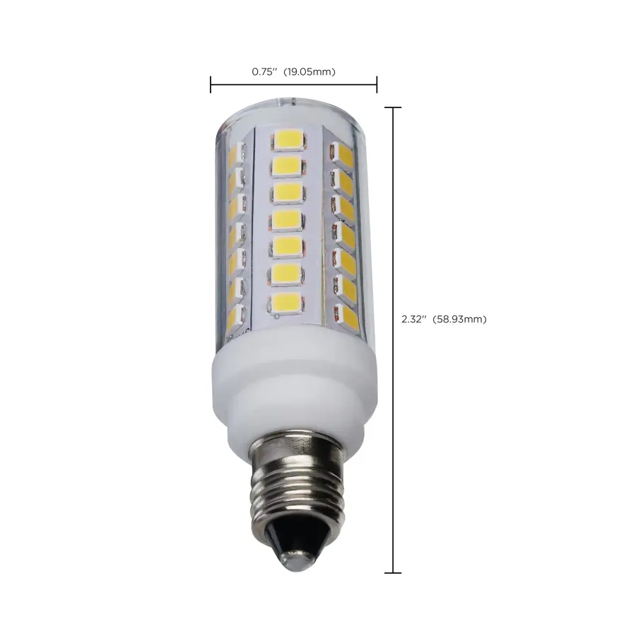 5 Watt T6 LED - Clear Finish - E11 Base - 5000K - 120 Volt - Image 8
