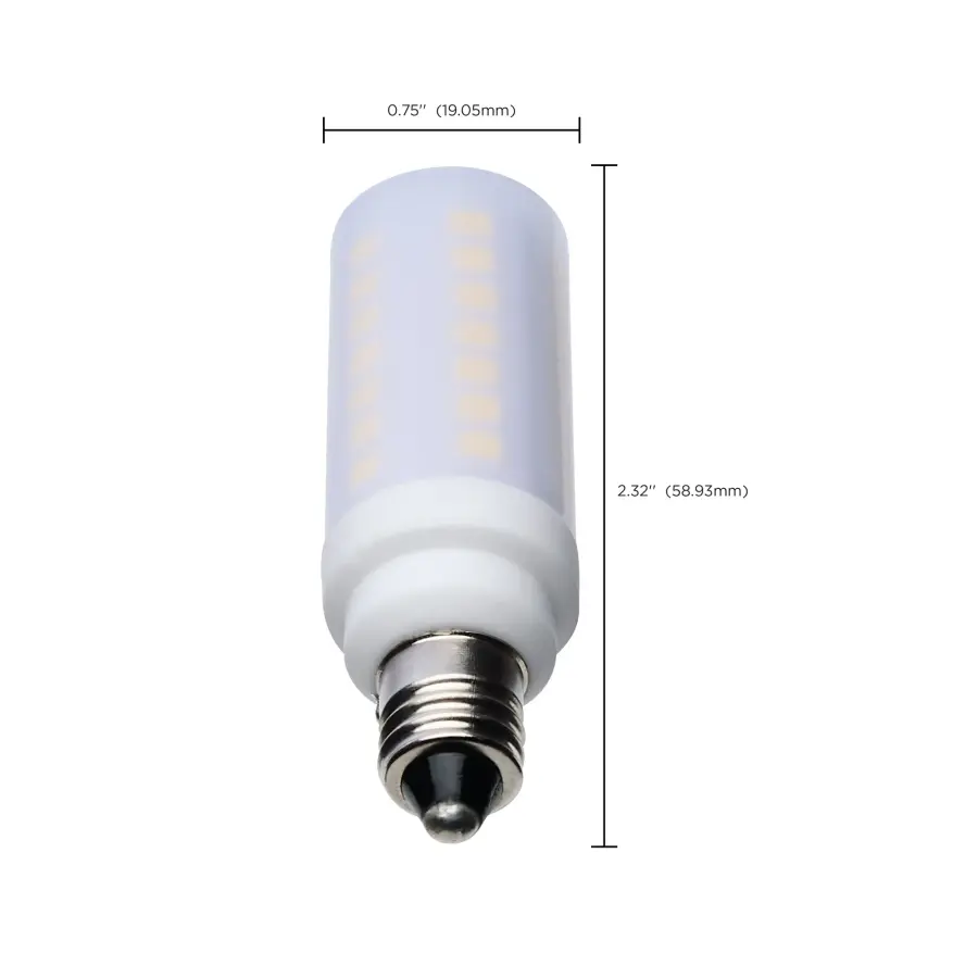 5 Watt T6 LED - Frost Finish - E11 Base - 5000K - 120 Volt - Image 8