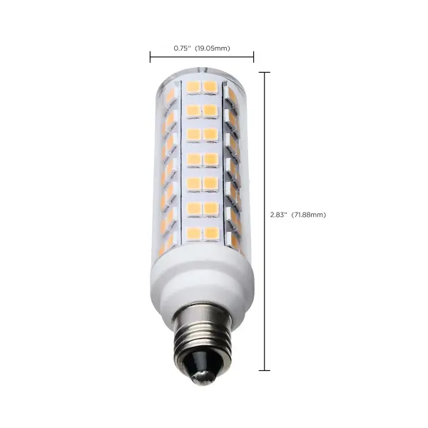 6.5 Watt T6 LED - Clear Finish - E11 Base - 3000K - 120 Volt - Image 8