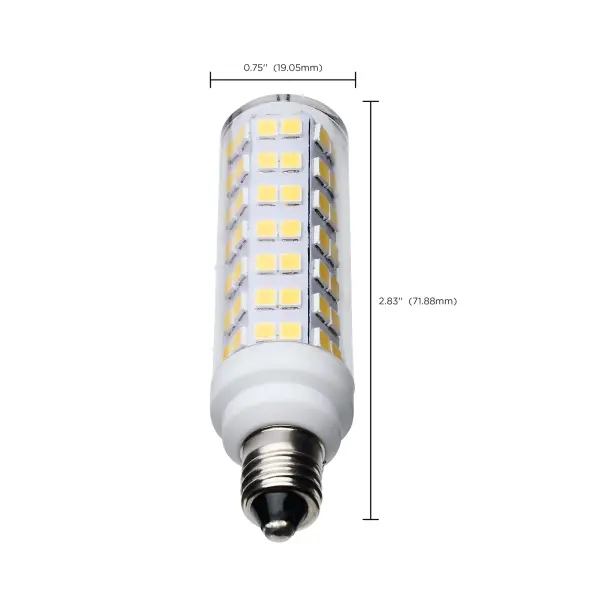 6.5 Watt T6 LED - Clear Finish - E11 Base - 5000K - 120 Volt - Image 8