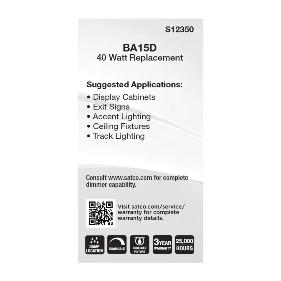 5 Watt T6 LED - Clear Finish - DC Base - 3000K - 120 Volt - Image 4