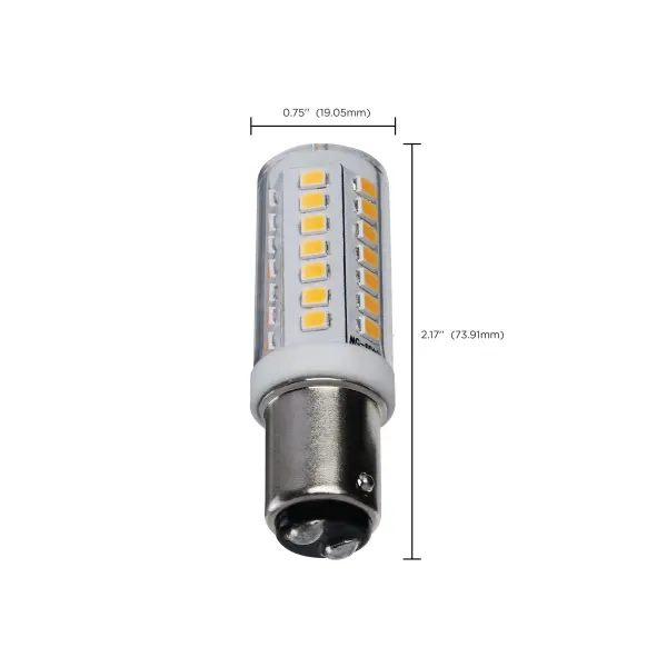 5 Watt T6 LED - Clear Finish - DC Base - 3000K - 120 Volt - Image 8
