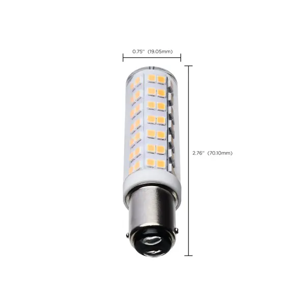 6.5 Watt T6 LED - Clear Finish - DC Base - 3000K - 120 Volt - Image 8