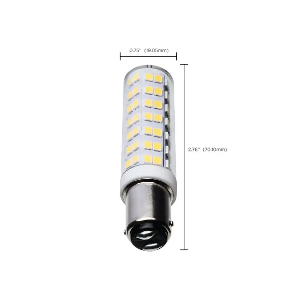 6.5 Watt T6 LED - Clear Finish - DC Base - 5000K - 120 Volt - Image 8