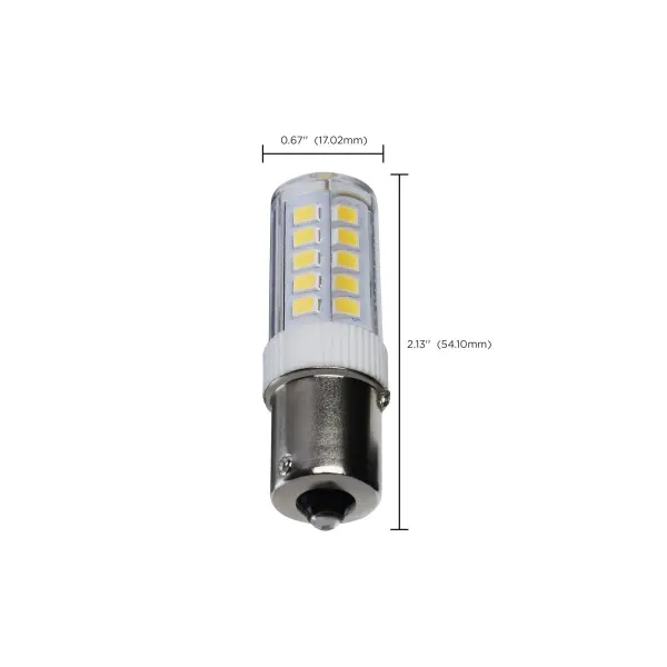 4.5 Watt T6 LED - Clear Finish - BA15s Base - 5000K - 12 Volt - Image 8