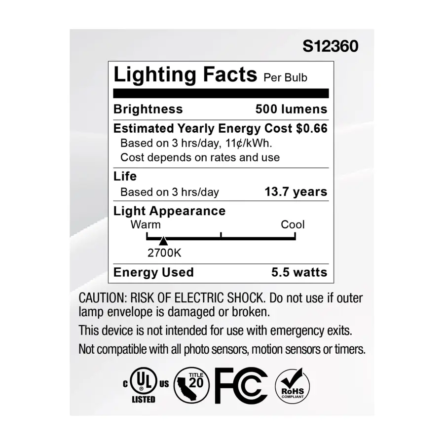 5.5 Watt MR16 LED Spotlight - 2700K CCT - GU5.3 Base - 12 Volt - Image 6