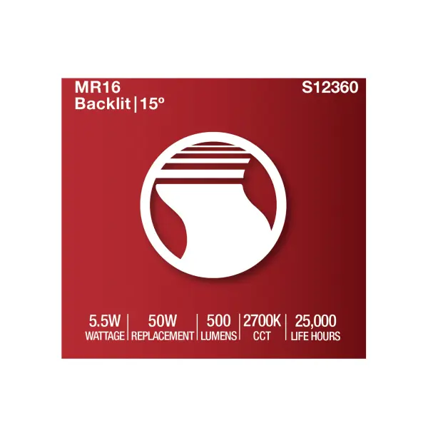 5.5 Watt MR16 LED Spotlight - 2700K CCT - GU5.3 Base - 12 Volt - Image 7